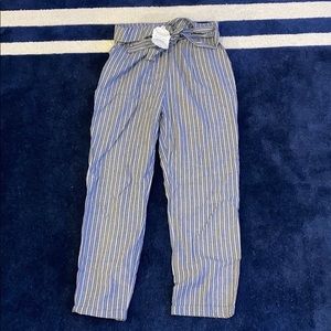 Super cute striped pants to wear to formal events!